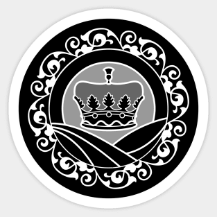 Crown (Monochrome) Sticker